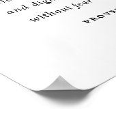 聖書の箴言31:25 ポスター (角)