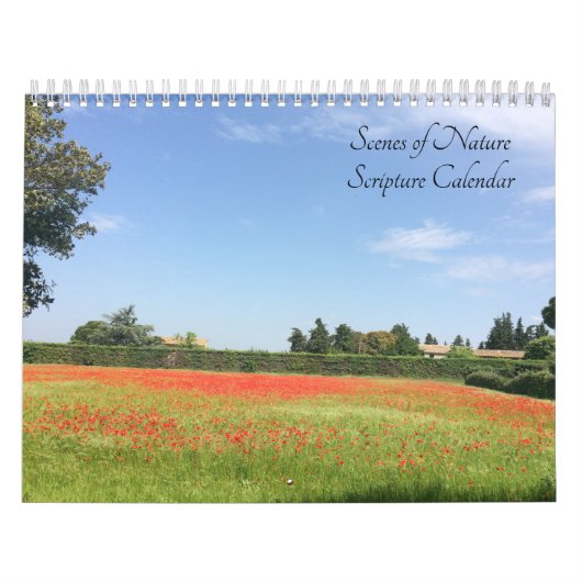 聖書の節と自然の風景 カレンダー (カバー)