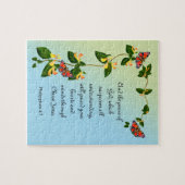 聖書の節を超えた神の平和 ジグソーパズル (横)