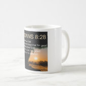 聖書の節マグデー13, ROMANS 8:28 コーヒーマグカップ (正面右)