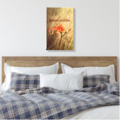 聖書の節:ユリを考える キャンバスプリント (インサイチュ (寝室))