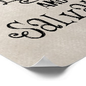 聖書の節：主は私の光であり、私の光である ポスター (角)