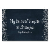 聖書の節:私の愛する者は私であり、私は彼である テーブルナンバー (正面)