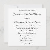 聖書の節:私の愛する者は私であり、私は彼である 招待状 (裏面)