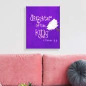 聖書の節:紫の王の娘 キャンバスプリント (インサイチュ (リビング))