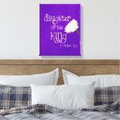 聖書の節:紫の王の娘 キャンバスプリント (インサイチュ (寝室))