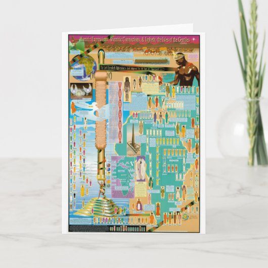 聖書の系図学の図表 カード (正面)