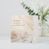 聖書の結婚式のバラ 招待状 (スタンド正面)