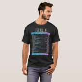 聖書の緊急ホットライン番号バイブルの詩 Tシャツ (正面フル)