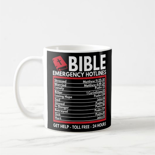 聖書の緊急番おもしろい号Christian Bible & J コーヒーマグカップ (左)