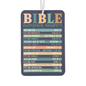 聖書の緊急番号の節 カーエアーフレッシュナー (裏面)