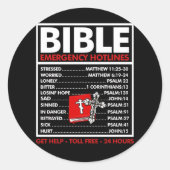 聖書の緊急番号キリスト教の聖書イエス ラウンドシール (正面)