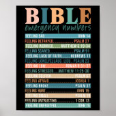聖書の緊急番号クール宗教的クリスチャンB ポスター (正面)