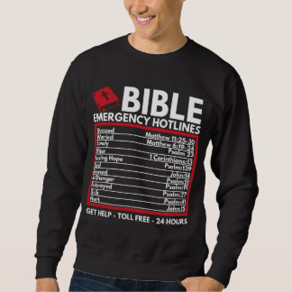 聖書の緊急番号 – おもしろい Christian Bible & スウェットシャツ