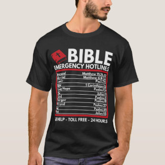 聖書の緊急番号 – おもしろい Christian Bible & Tシャツ