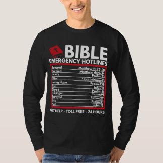 聖書の緊急番号 – おもしろい Christian Bible & Tシャツ