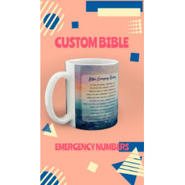 聖書の緊急聖句クリスチャンパーソナライズされたス コーヒーマグカップ