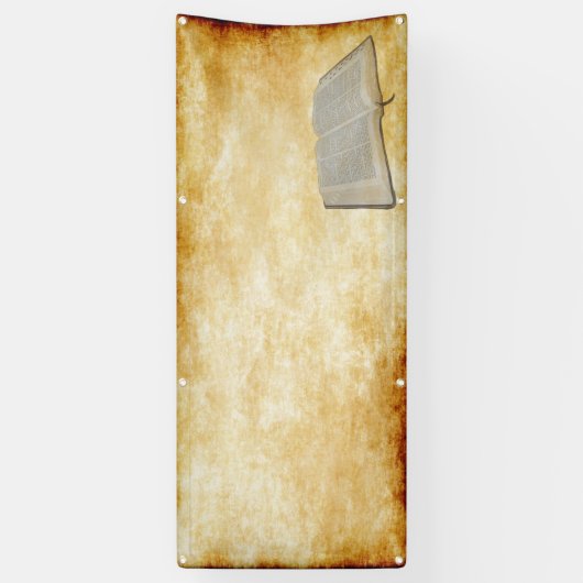 聖書の羊皮紙のブランク教会 横断幕 (縦)