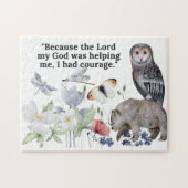 聖書の美しい詩を持つパズル ジグソーパズル (横)