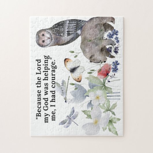 聖書の美しい詩を持つパズル ジグソーパズル (縦)