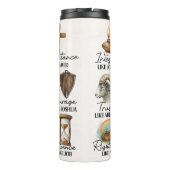 聖書の美徳コラージュの男たち タンブラー (裏面)