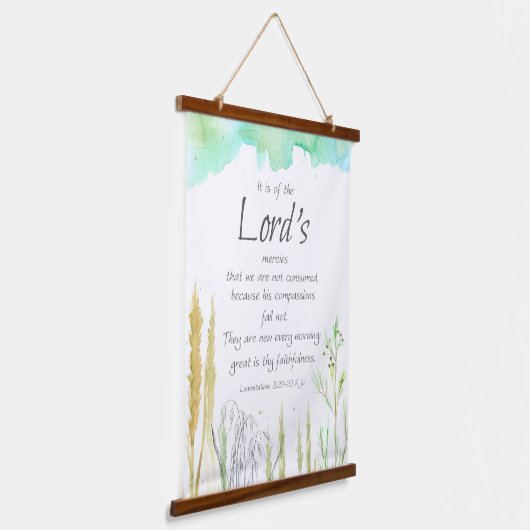 聖書の聖なる書物、 経典の嘆き3素晴らし忠実 吊り下げ型タペストリー (傾斜あり)