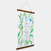 聖書の聖なる書物、 経典イザヤ12信頼と恐れてはいけない 吊り下げ型タペストリー (傾斜あり)