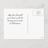 聖書の聖なる書物、 経典ヤコブ1:17 – クリスマスポストカード (裏面)