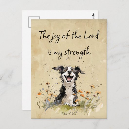 聖書の聖なる書物、 経典勇気付けられる主の喜び ポストカード (正面/裏面)