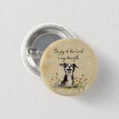 聖書の聖なる書物、 経典勇気付けられる主の喜び 缶バッジ (正面&裏面)