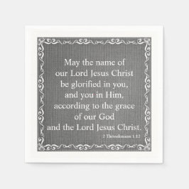 聖書の聖なる書物、 経典賛美- 2テサロニケ1:12 スタンダードカクテルナプキン