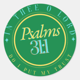 聖書の聖なる書物、 経典「主を信頼する」 ラウンドシール