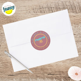 聖書の聖なる書物、 経典"IN THE O LORD"ラウンドセクラシックント ラウンドシール