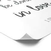 聖書の聖句あなたが愛で行うすべてのものを ポスター (角)