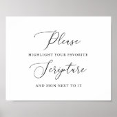 聖書の聖句お気に入りのを強調結婚する ポスター (正面)