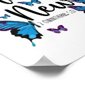 聖書の聖句が新しい2コリント5:17蝶 ポスター (角)