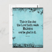 聖書の聖句これは主が作った日である ポストカード (正面/裏面)
