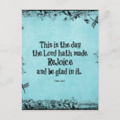 聖書の聖句これは主が作った日である ポストカード (正面)