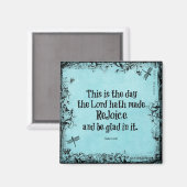 聖書の聖句これは主が作った日である マグネット (正面/裏面)