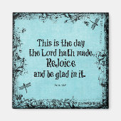 聖書の聖句これは主が作った日である マグネット (正面)