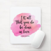 聖書の聖句すべての愛1コリント16:4 マウスパッド (マウス)