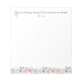 聖書の聖句すべての物事をボタニカルに行うことがエレガントできる ノートパッド