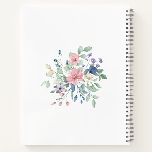 聖書の聖句すべての物事をボタニカルに行うことがエレガントできる ノートブック (裏面)