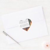 聖書の聖句でシールするソロモンの歌8:6-8 ハートシール (封筒)