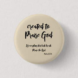 聖書の聖句で神の引用文を賛美するために作成 缶バッジ