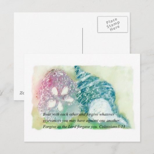 聖書の聖句と季節 ポストカード (正面/裏面)