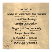 聖書の聖句と家族の規則