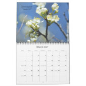 聖書の聖句と自然写真カレンダー カレンダー (3月 2027)