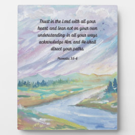 聖書の聖句に信頼する箴言8x10 フォトプラーク