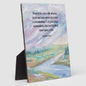 聖書の聖句に信頼する箴言8x10 フォトプラーク (側面)